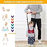 Vicloon Lauflernhilfe Gehhilfe für Baby,Einstellbare Baby Laufgeschirr mit Sicherheitsverschluss und Magischen Aufklebern,Atmungsaktiv Stehen Gehen Lernen Helfer Sicherheitsleinen für Bay 8-18 Monate