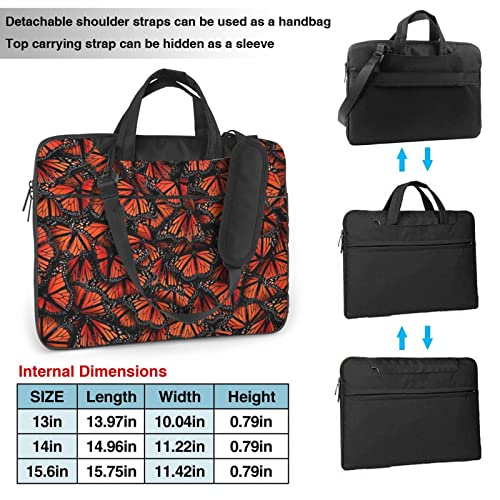 Sacoche pour ordinateur portable et porte-documents VACSAX imprimé papillon