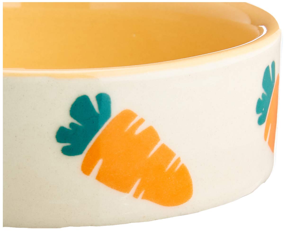 Nobby Ceramiczna miseczka "CARROT" beżowa/pomarańczowa Ø7,5 x 2,5 cm