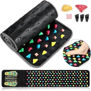 Shumeijian Feet Mat – Acupressure Mats, Acupuncture Mat for Feet, Acupressure Foot Mat, Reflexology Mat, Imitation Stone Foot Massage Cushion Relieves Body Foot Leg Pain and Fatigue (120 * 35cm)