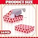 FYSUIMU 24 Pack Valentine's Day Shipping Boxes Mailing Box Red Pink Heart Corrugated Cardboard Box Mailers for Packaging Gift Wrap Craft Small Business, 6 x 4 x 2 inch
