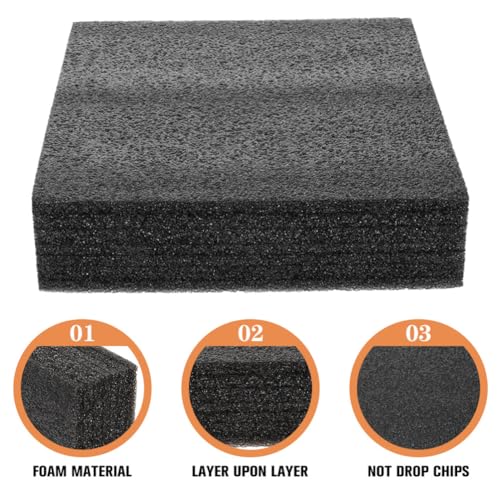 Image of VILLCASE Wool Felting Foam Cushion Set 7.87 X 7.75 X 2.08 in Foam Pads for Needle Felting DIY Craft Work Surface for Wool Yarn Non-Woven Projects Lightweight Portable 3 Pack