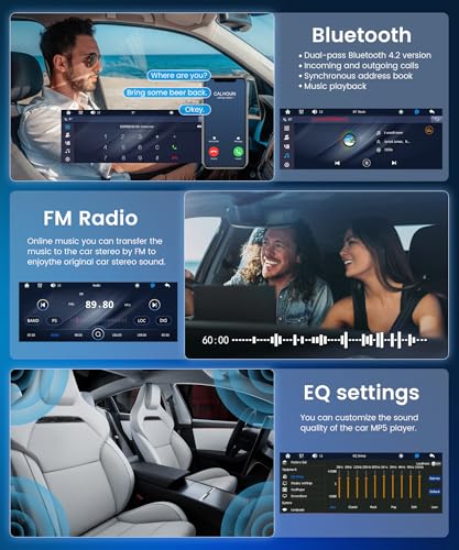 Radio para Auto 1 Din con Pantalla Táctil 6.9" Rimoody miniatura 4