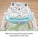 Fisher-Price Portable Baby Chair Deluxe Sit-Me-Up Floor Seat with Feeding Tray & Activity Toy Bar, Snow Leopard