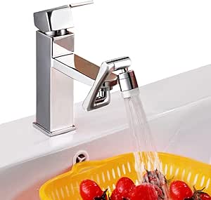 Adaptateur Robinet Cuisine Robinet à Rallonge Rotatif Multifonctionnel 1440°,Rallonge De Robinet Evier Multifonction