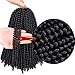6 Packs Spring Twist Braiding Hair Spring Twists Twist Hair Synthetic Fiber Fluffy Twist Crochet Braids Low Temperature Twist Crochet Hair for Women Braiding Hair(10inch,1B)