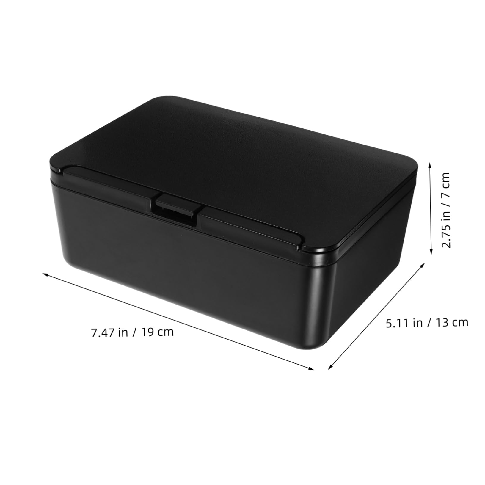 Stylish Napkin Organizer with Press Top Lid Airtight Tissue Dispenser Box for Bathroom Kitchen and Desk HIPS TPR Material Keeps Wipes Fresh and Organized