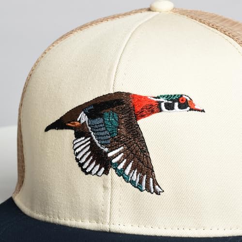 Image of EDTREK Outdoorsman Pro Trucker Breathable Mesh Performance Cap - Flat Brim Snapback Hat