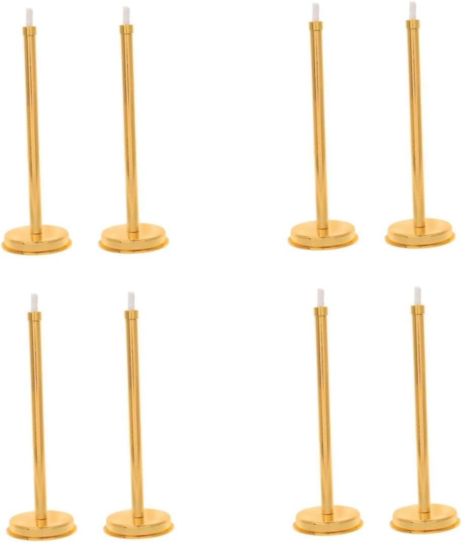 3sets Alloy Material Long Neck Candle Warmer Lamp Snuffer for Replacement Wicks Oil Lamps 2pcs*3(4)