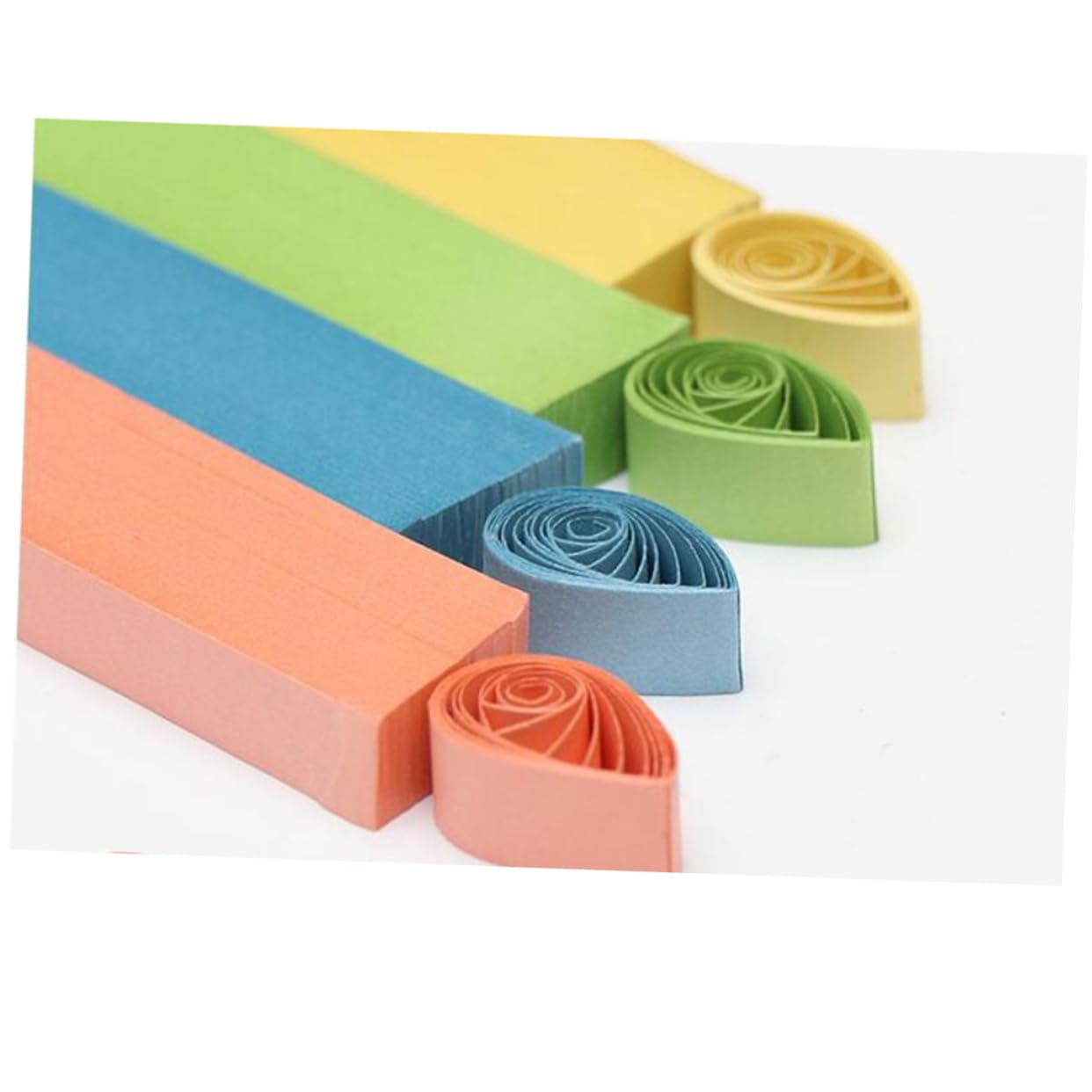 DOITOOL DIY Paper Quilling Strips Set 100 Strips in 9 Vibrant Colors Art Paper Sheets for Creative Crafts