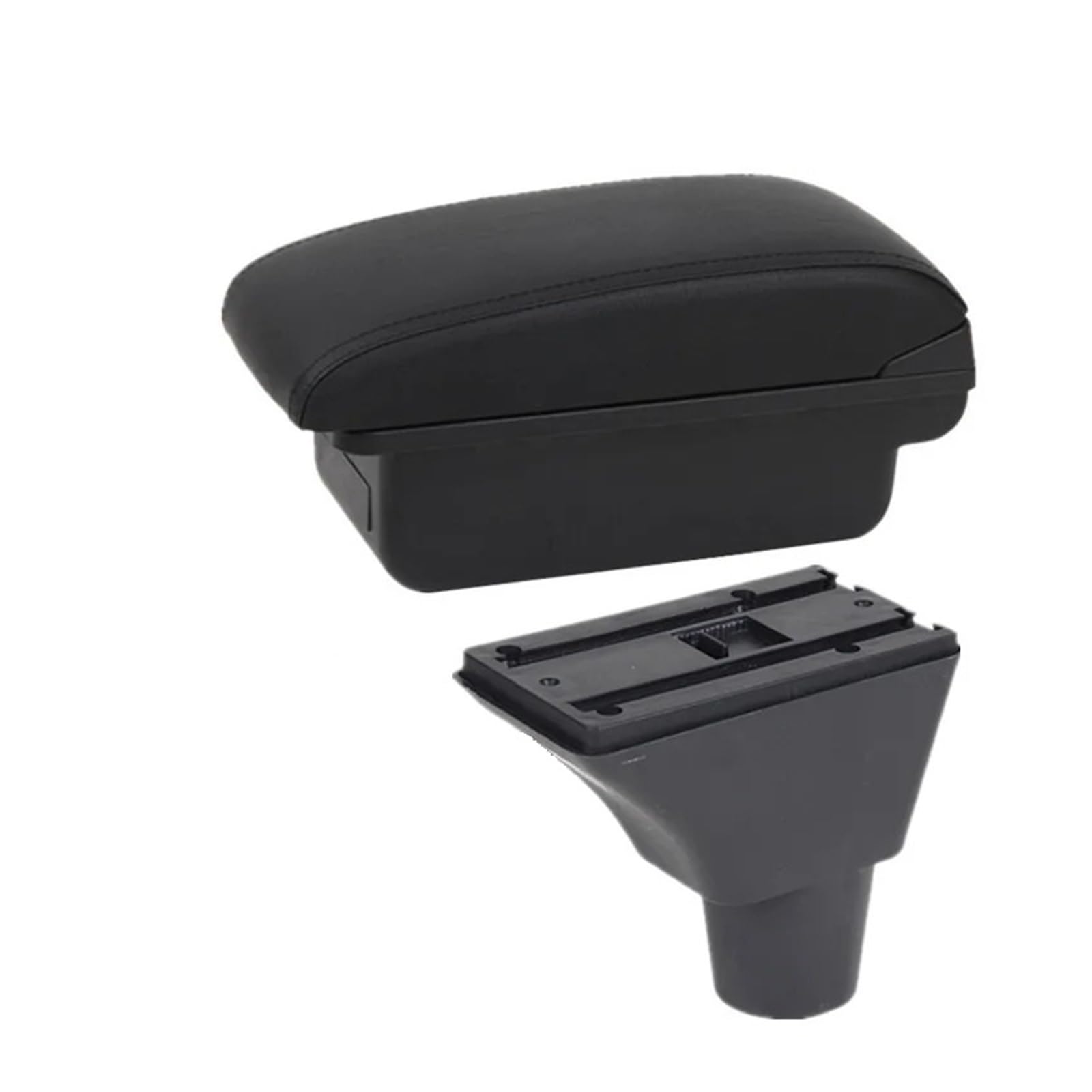Hguvsjd Armrest Box For Citroen For C3 For C4 Armrest Storage Box Interior Dedicated Retrofit Parts Accessories Car Armrests(A Black line NO USB)