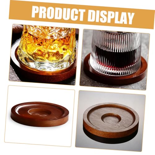 Sous-verres bois antidérapants pour boisson et protège-table de buffet - 4
