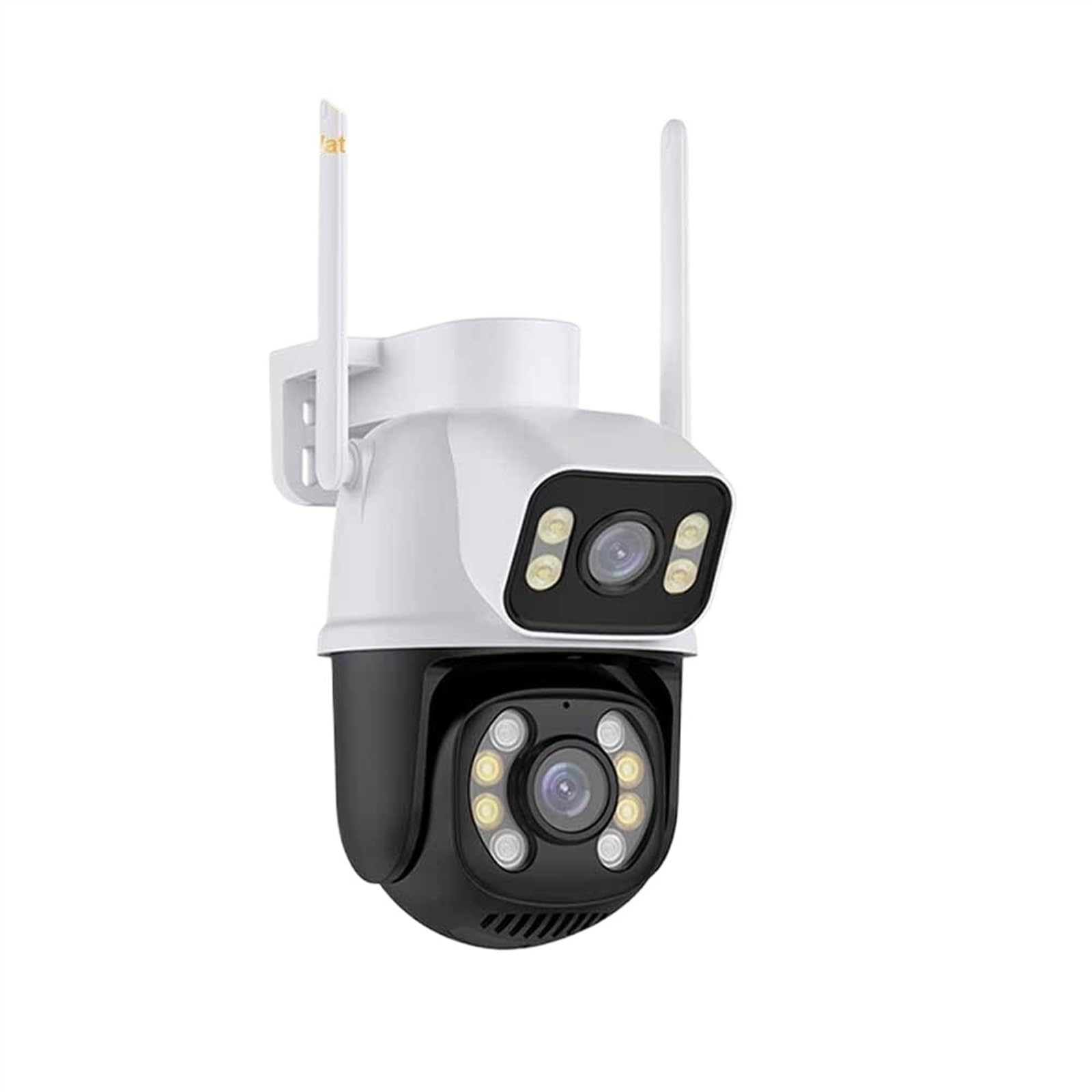 4K 8MP podwójny obiektyw podwójny ekran kamera IP wodoodporny kolor IR Night Vision automatyczne śledzenie kamery monitorujące(4MP WITH 128g card)