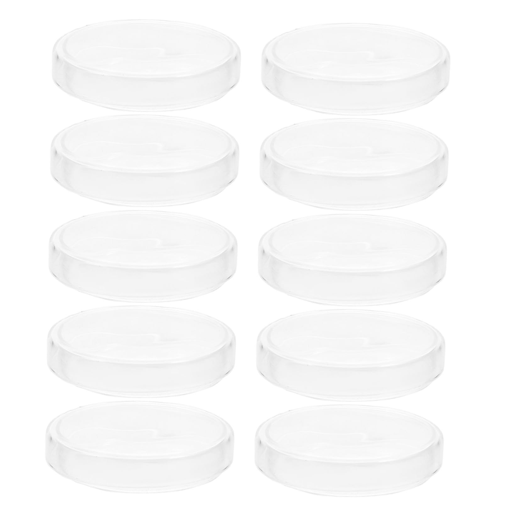 SOIMISS 10stücke Glas Petrischalen mit Deckel für Labor Kulturen Vorgegossen für Mikrobiologische Experimente und Zellkulturanwendungen aus Borosilikatglas mit Glatter Oberfläche