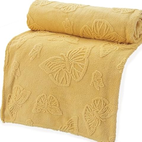 LIPOR Flannel Fleece Butterfly Blanket Cover