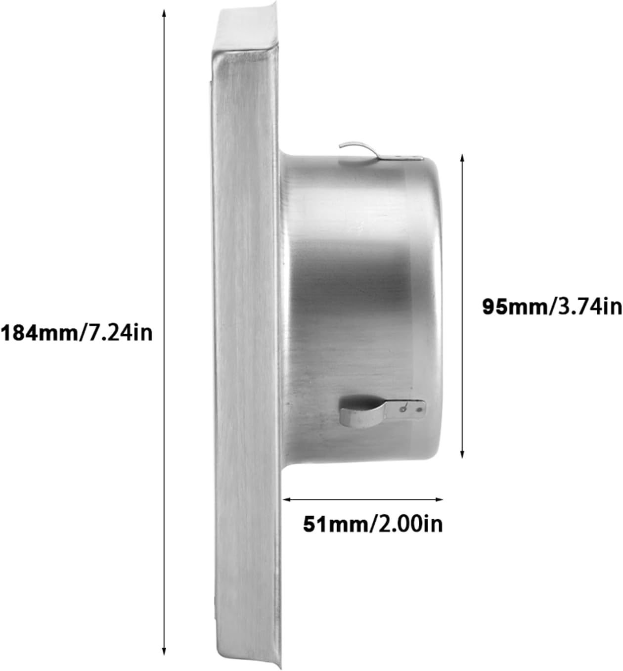 FTVOGUE Outdoor Dryer Vent Cover, Stainless Steel Grille Dryer Vent Exterior Wall Vent Moving Flaps