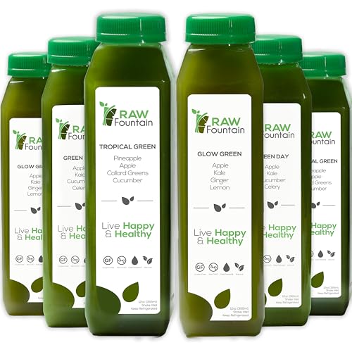 1 Day Green Juice Cleanse by Raw Fountain, All Natural