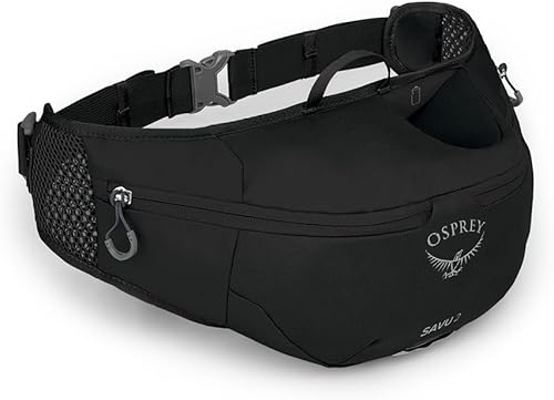 Miniatura 18 de Osprey Savu - Riñonera de ciclismo de 2 litros para hombre y mujer, color morado albaricoque Púrpura,Azul (Postal Blue),Negro