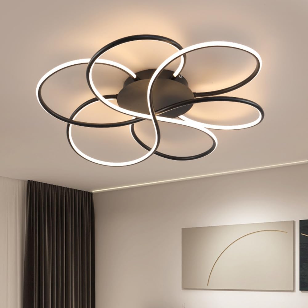 Nowoczesna, minimalistyczna lampa sufitowa w kształcie salonu, nordycka lampa sufitowa z aluminium do sypialni i gabinetu, odpowiednia do restauracji, hoteli i firm, oprawa oświetleniowa.