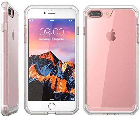 SupCase Unicorn Beetle Series Case Designed for iPhone 8 Plus, Premium Hybrid Protective Clear Case for Apple iPhone 7 Plus 2016 / iPhone 8 Plus 2017 Release (Frost/Clear)