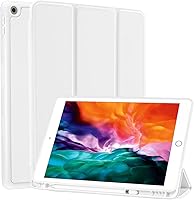Vista 12 de SIWENGDE Funda compatible con Apple iPad 9.7 2018 iPad 6ª generación/iPad de 5ª generación 2017 con soporte para lápices, funda protectora delgada
