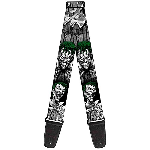 Sangle de guitare Buckle-Down Motif Joker - Les Beatles, Paul McCartney, John Lennon, RIngo Starr, George Harrison Sangle de guitare Buckle-Down Motif Joker