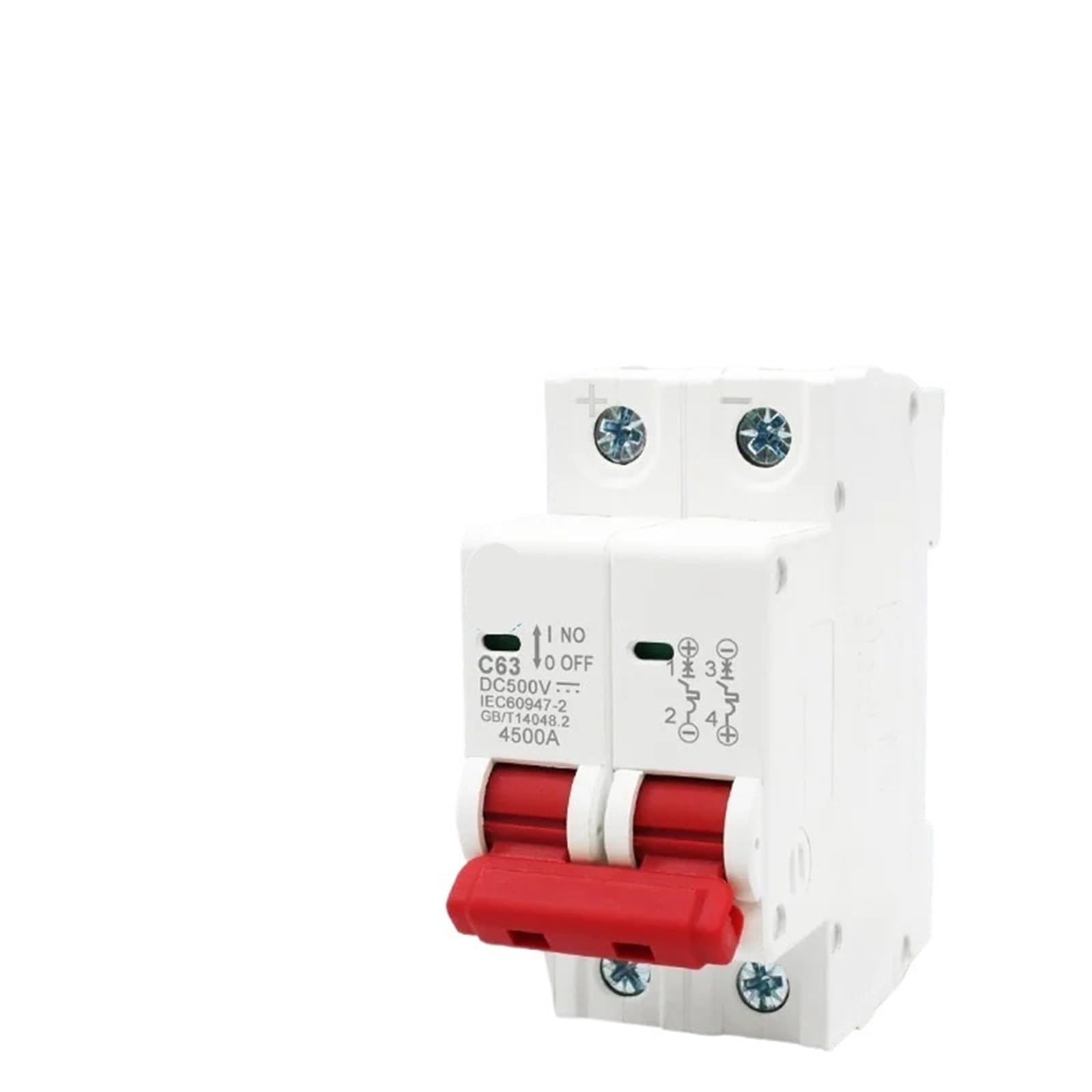 Disyuntor de CC 2P con protección contra sobrecarga 500V 5