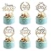 Produktbild Whaline 6 Stück Acryl Cake Topper Geburtstag Gold Happy Birthday Tortendeko, Geburtstagskuchen Tortenstecker Glitter Topper Kuchendekoration