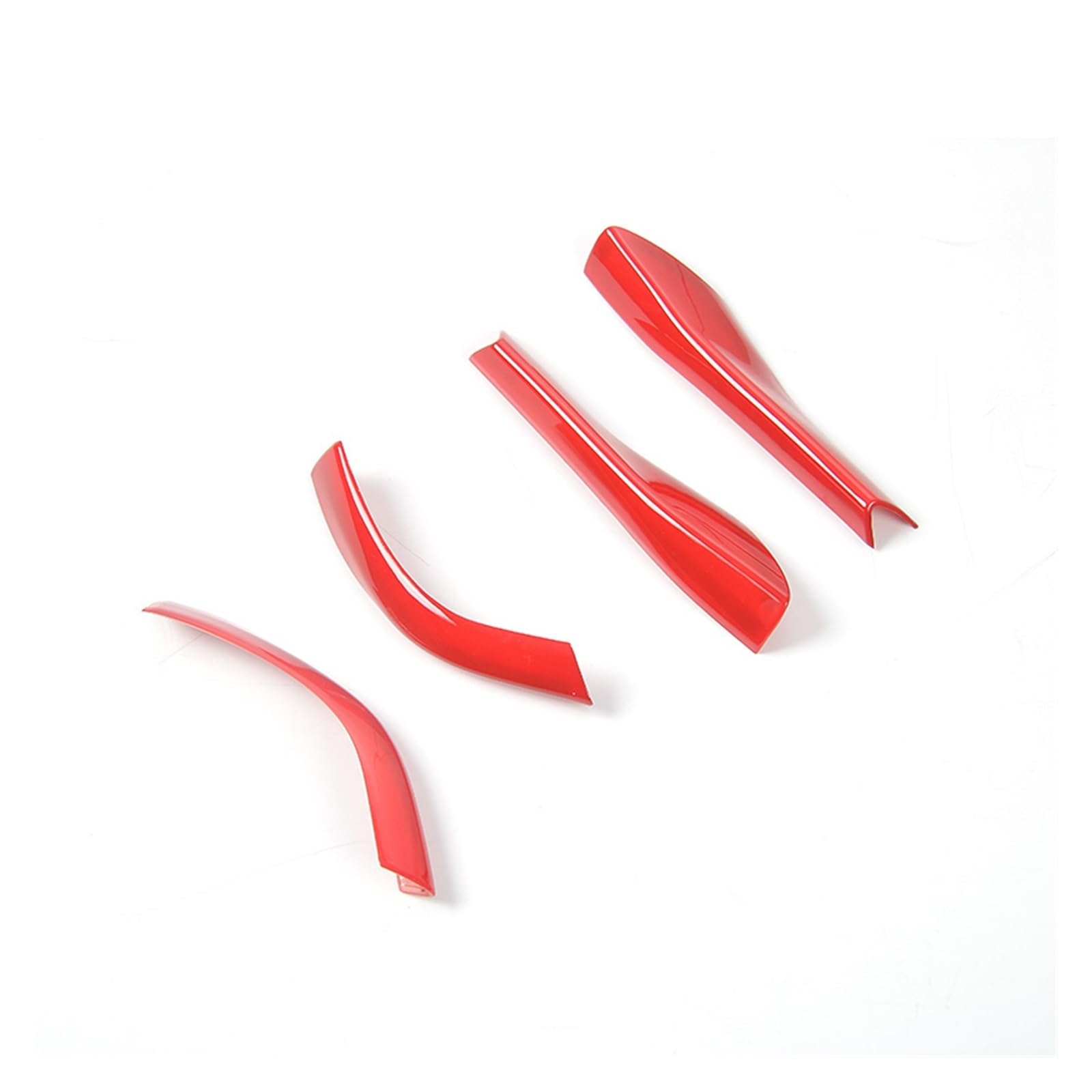 rearview mirror shell ABS Exterior Decoration Rearview Mirror Pedestal Trim Cover Stickers For M&usta&ng 2015 Up Car Styling (Color : Red, Size : 1)