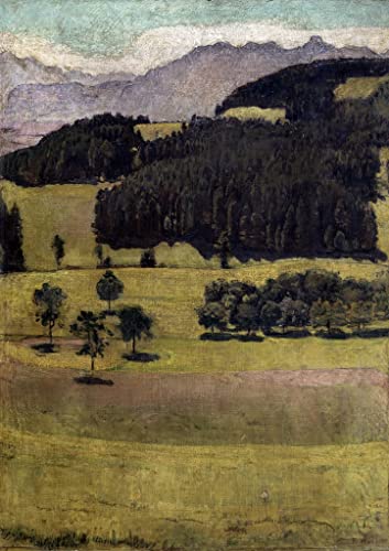 Peinture Toile Ferdinand Hodler Paysage Impression de Haute Qualité 60x90cm