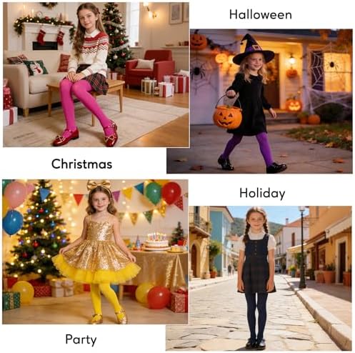 Century Star Ballet Tights for Girls Footed Dance Sockings Toddler Kids Soft Elasticity School Leggings Pantyhose Nude L — view 6