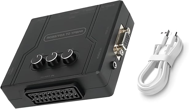 DAGIJIRD Game Consoles Video Adapter Fast Conversion RGBS VGA SCART to YPBPR Component Converter for N64 for PS1 for PS2 Accessories
