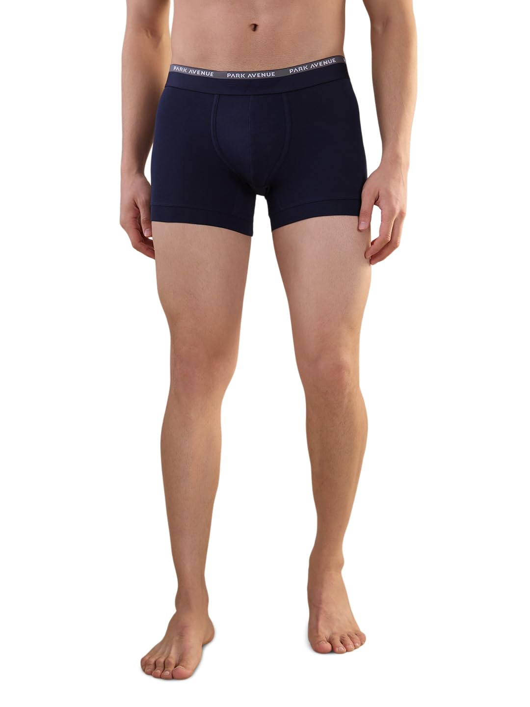 park avenue Men Regular Fit Solid Pattern Cotton Spandex Blend Trunk Blue-picture-27