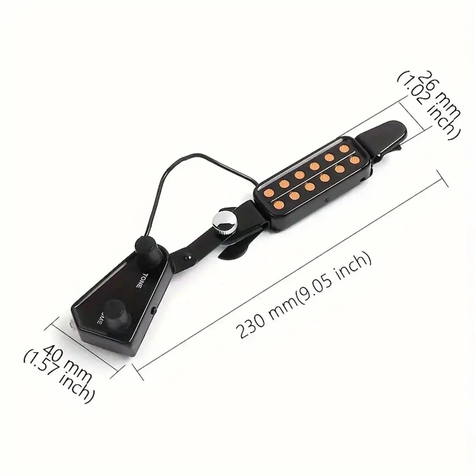 Pickup Per Chitarra Acustica Pickup Per Chitarra Acustica Trasduttore Magnetico A 12 Fori Per Un Suono Migliorato Manopole Di Volume E Tono Regolabili