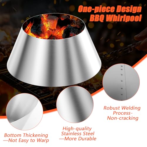 Accesorio BBQ Whirlpool para Weber Kettle 22 Acero Inox miniatura 3