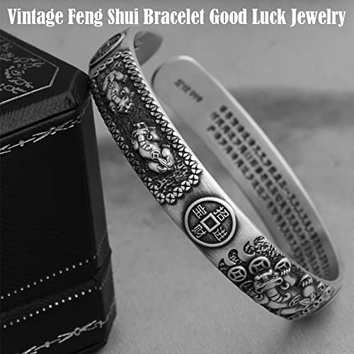 Pixiu Bracelet Feng Shui Pixiu Ring Set, Chinese Feng Shui Pi Yao Wealth Bracelet, Pixiu Ring Protection Wealth Bring Good Luck and Prosperity for Women Men3