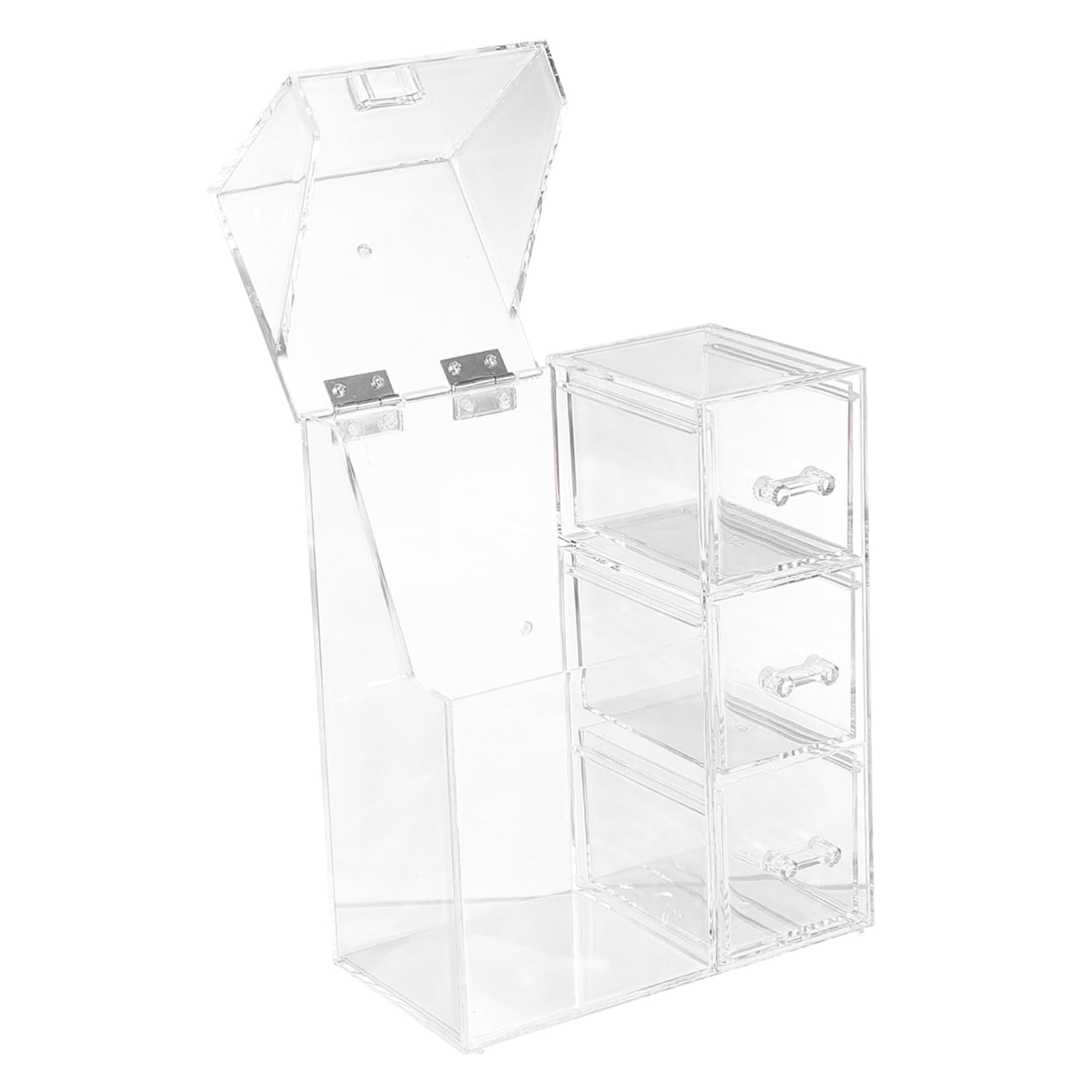 Healeved Boîte De Rangement De Pinceaux De Maquillage Voyage Maquillage Porte-Pinceau De Voyage Tasse Pinceau De Maquillage Tasse Rehausseur De Cheveux Pad Portable Organisateur De