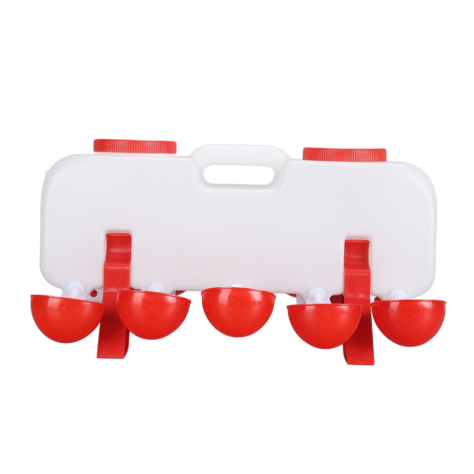 Bebedero para pollos, alimentador de agua para aves de corral de gran capacidad de 10L con 10 tazas de agua para gallinero de aves de corral, ganso y pato (Semiautomático)
