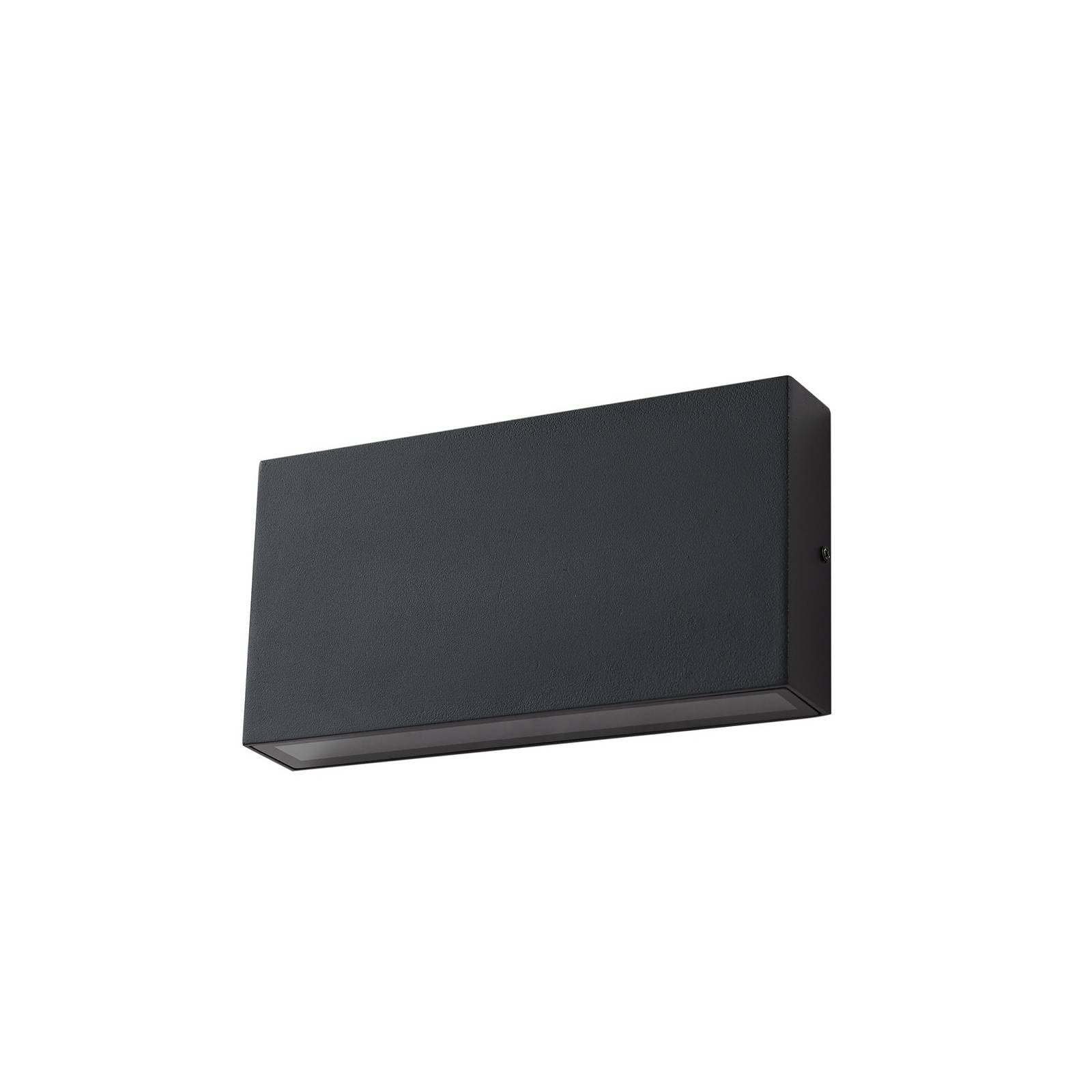 Lindby Black, Clear Outdoor Wall Light Jarte (Modern) In Black Made Of Aluminium (2 Light Sources,) From Wall Lamp For Exterior/Interior Walls, House Terrace Und Balcony