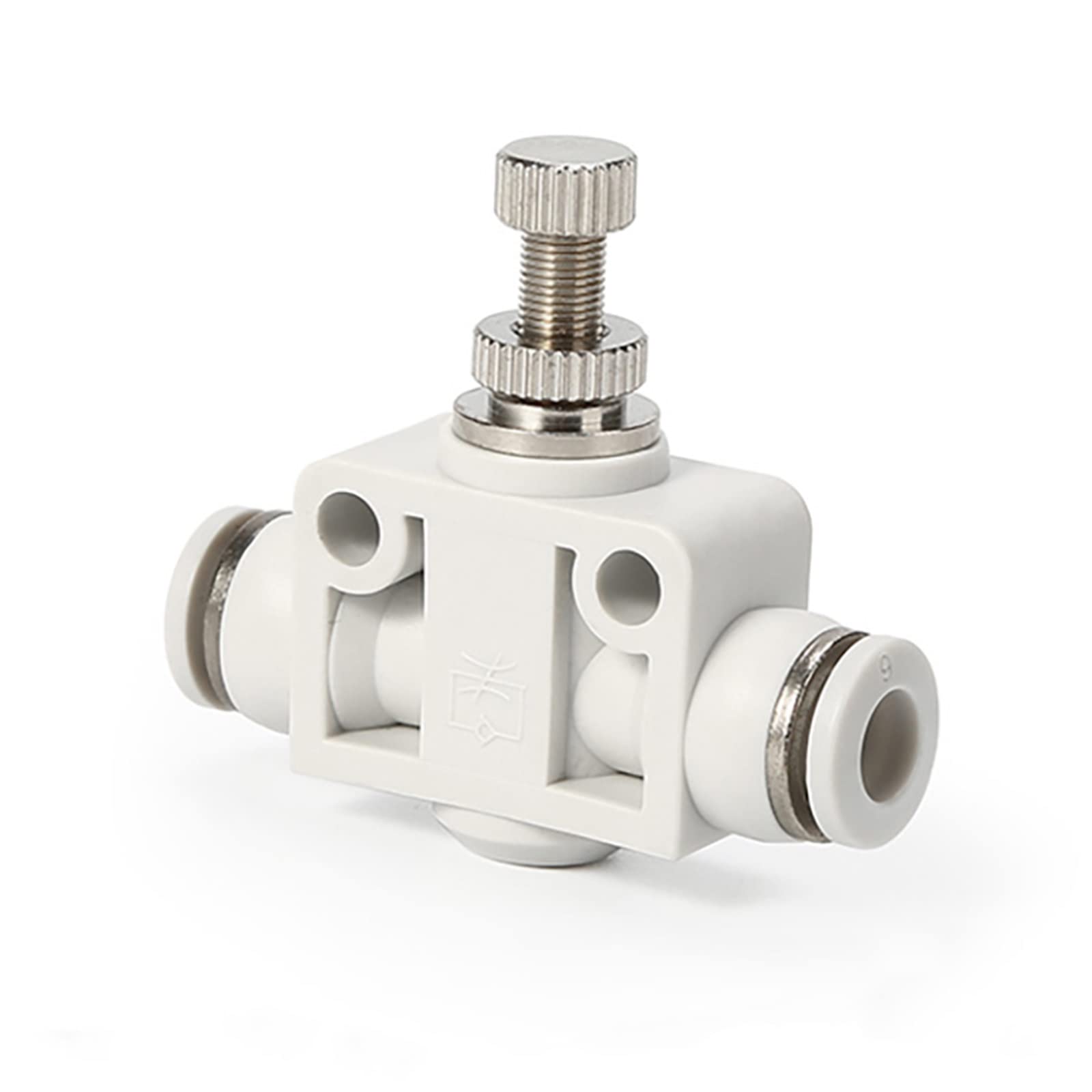 HDPHCRIUN 1PCS White Throttle Speed Regulating Pipeline Valve Air Connecotr Regulation Control Fast Pneumatic Fitting SA4 6 8 10 12(LSA6)