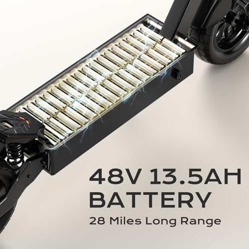 Image of Electric Scooter 32MPH, 1200W Fast E-Scooter for Adults and Teens, 10 Inch Off-Road Tires,IP65 Portable and Foldable Long Range Escooter Commuter