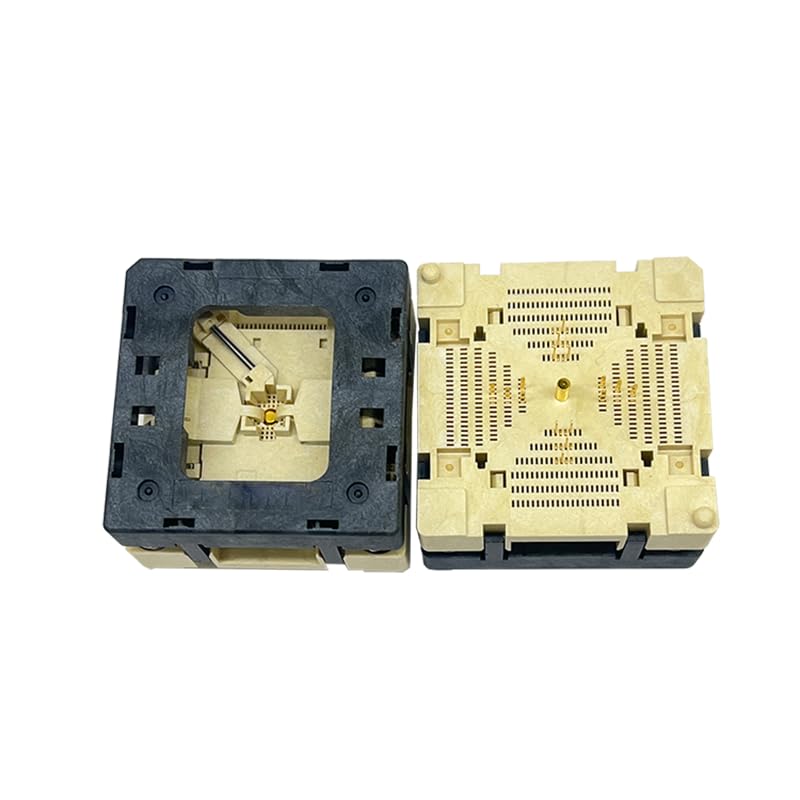QFN16 MLF16 Burn-in Socket IC Test Socket Pitch 0.4mm Chip Size 3x3mm Flash Adapter Open TOP for Machine Test in Bulk with Even pad Matrix QFN IC Test