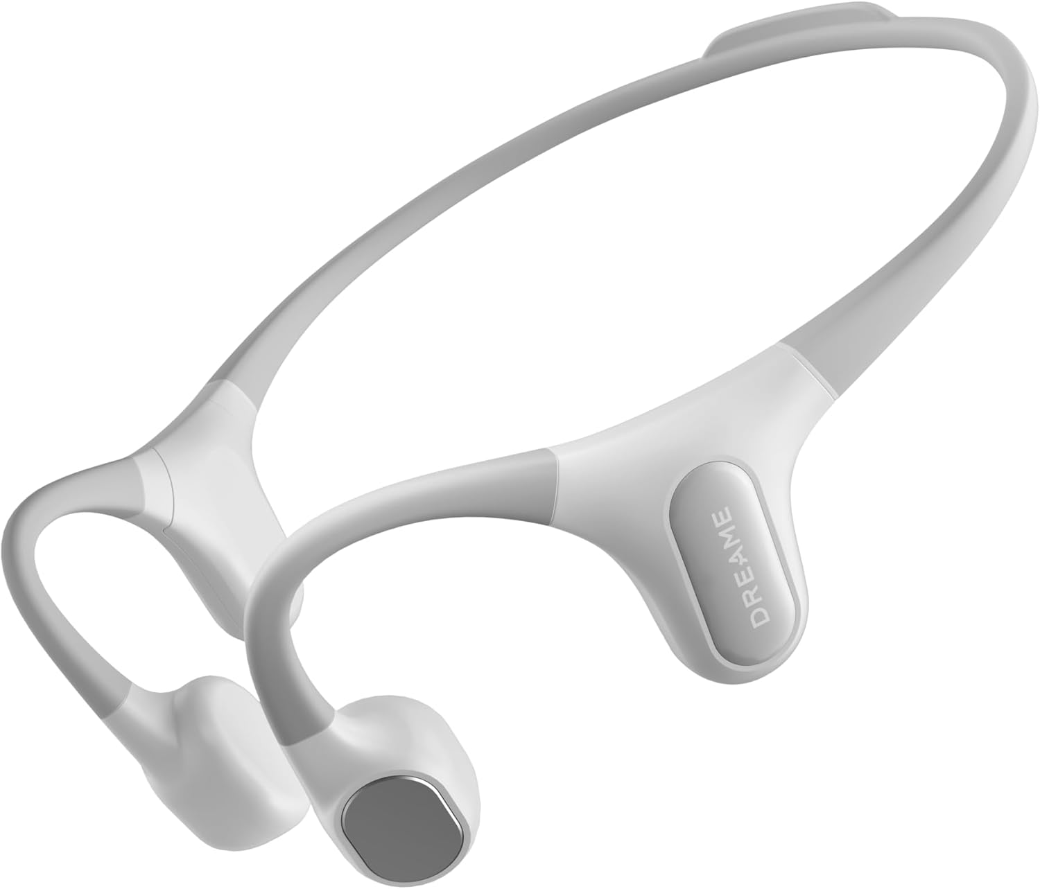 DREAME Aqua Plus Bone Conduction Headphones, Open-Ear Headphones, IP68 Waterproof Swimming Earbuds, Bluetooth 5.2 & MP3 Dual Mode, 32GB Storage, Secure Fit for Swimming, Gym and Running, Gray