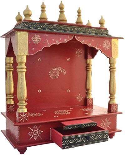 Templo de madera para crear un rincón de meditación en su salón verde
