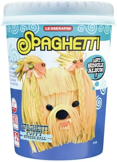 Album LE SERAFIM Spaghetti Simple version balle anti-stress avec cartes photo