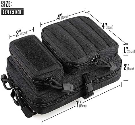 Tactical Molle Utility Pouch, EDC Tool Pouch, Small Admin Pouch
