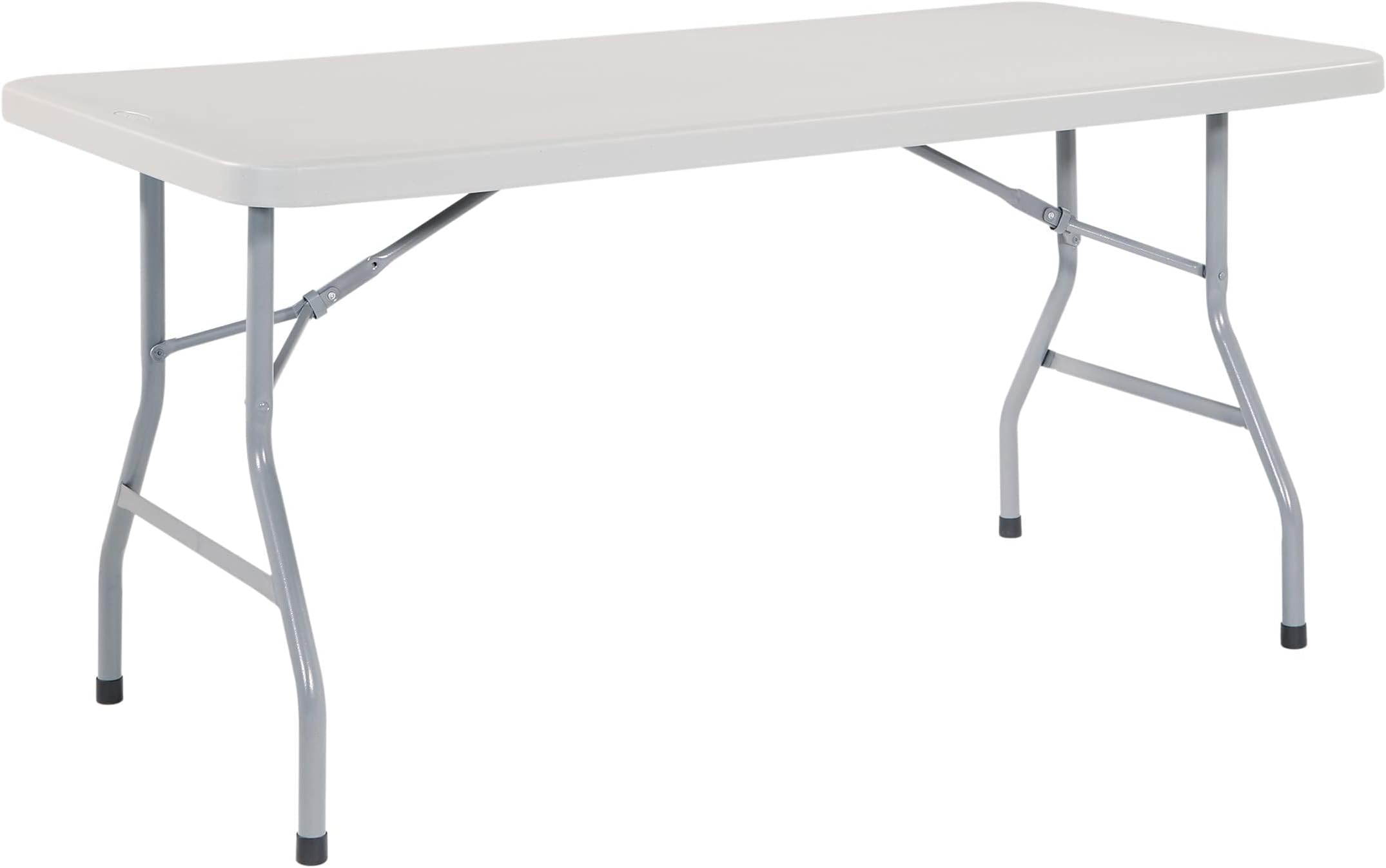 Amazon.com: Office Star Resin Multipurpose Rectangle Folding Table for ...