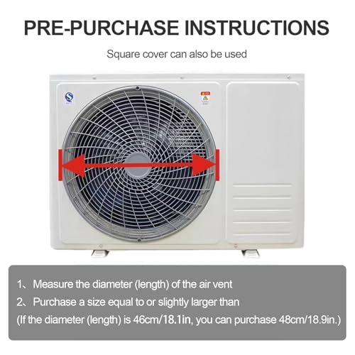 Cubierta del compresor de aire acondicionado para proteger terrazas de 53cm 4