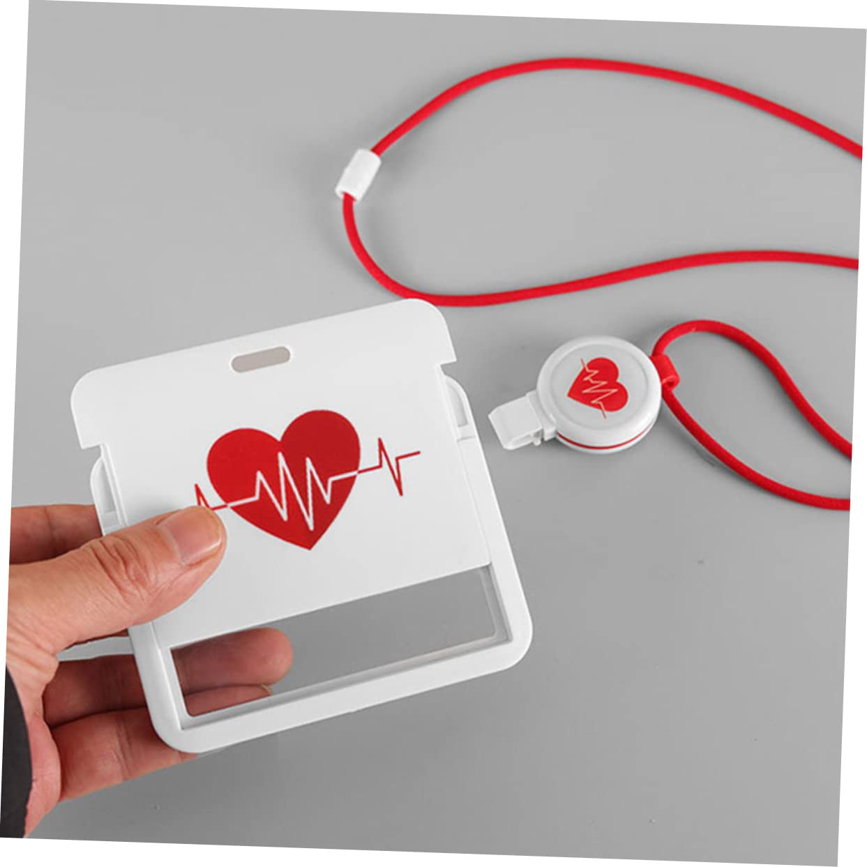 NUOBESTY Lot De 10 Porte-badges Rétractables Porte-noms Pochettes Pour Badges Enrouleurs Pour Badges Porte-noms Pour Enseignants