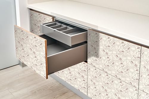 Papel pintado autoadhesivo lavable mate Wallfluent de 100x50 cm para proteger puertas 5